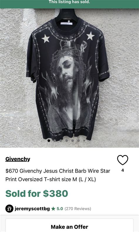 givenchy jesus shirt